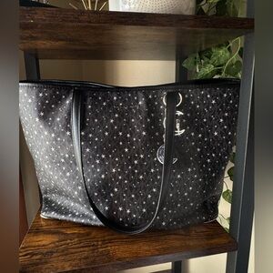 Michael Kors Black Starry Tote Bag